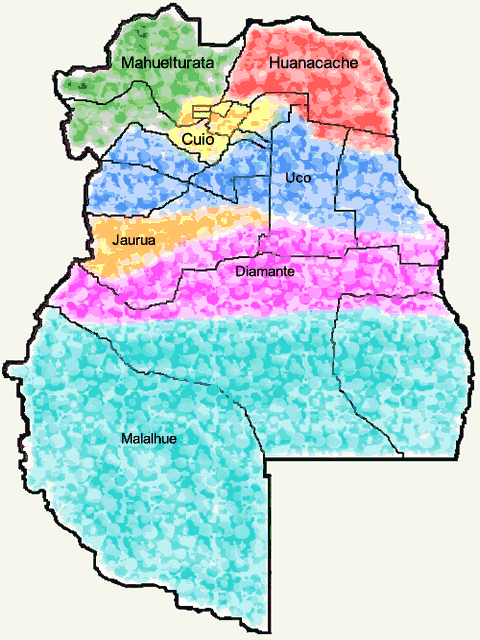 Mahuelturata Huantata Guanacache Uco Jaurua Diamante Malalhue