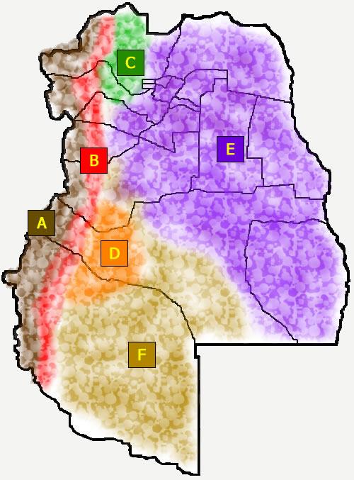 Relieve de Mendoza Argentina