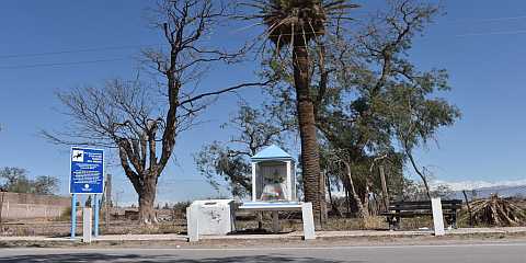 Lugar de la Posta de Rodeo del Medio, Mendoza. Sitio histórico de la posta creada en el siglo XVIII, patrimonio cultural y Lugar Histórico Nacional en Maipú. Decreto Nacional 367.